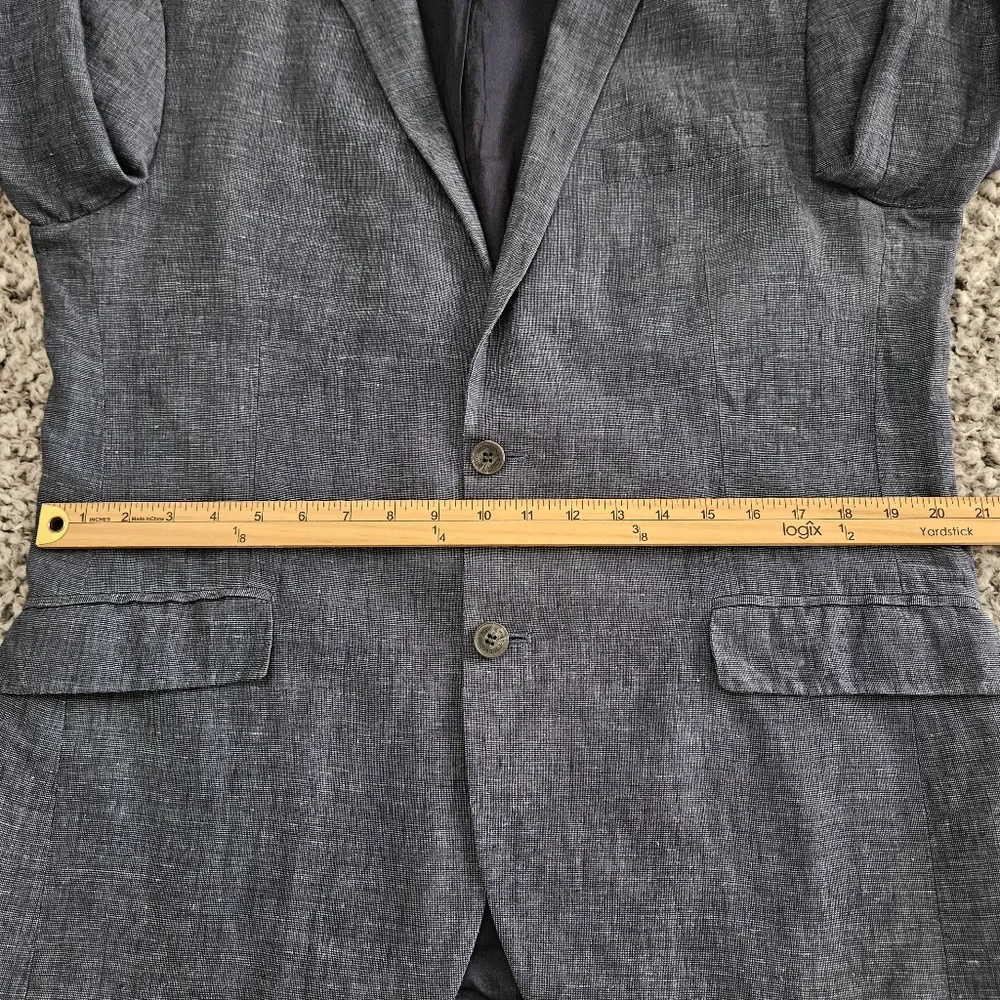 Rodd & Gunn Men's Blue Linen Blazer L Large Sport Fit 2-Button Jacket Sport Coat - Picture 10 of 15
